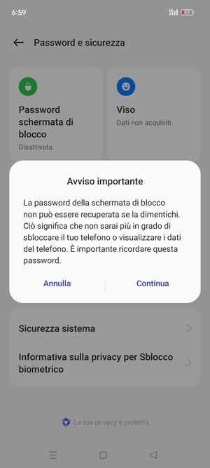 Seleziona Continua