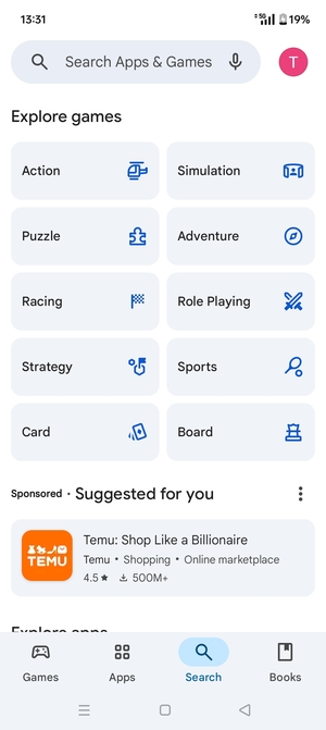 Select the Search bar