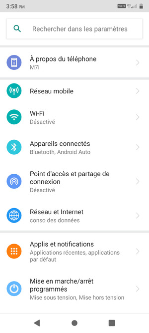 Sélectionnez Wi-Fi