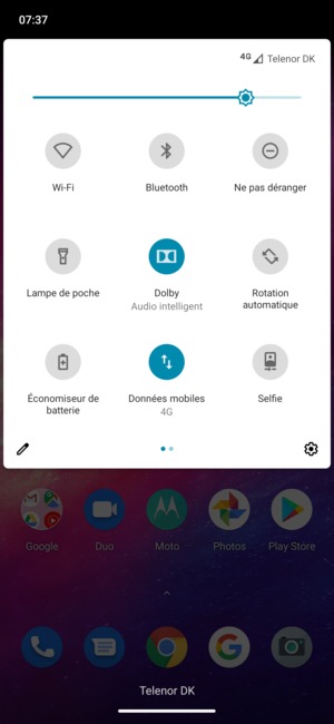 Régler la luminosité au niveau souhaité