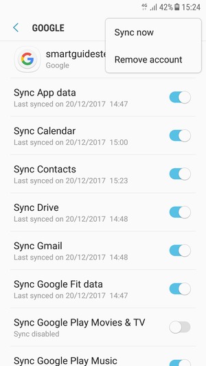 Select Sync now