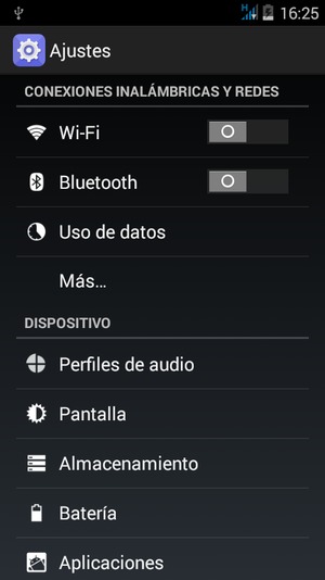 Seleccione Wi-Fi