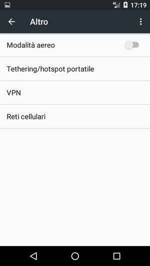 Seleziona Reti cellulari