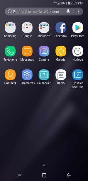 Sélectionnez Samsung