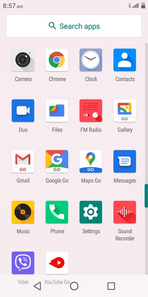Scroll to and select Settings