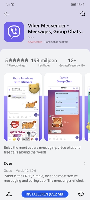 Selecteer INSTALLEREN