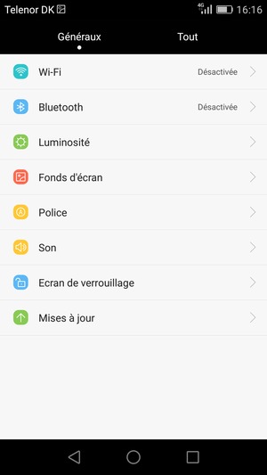 Sélectionnez Tout