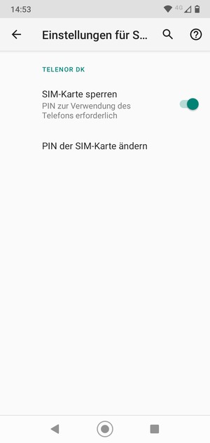 Wählen Sie PIN der SIM-Karte ändern