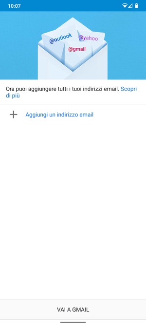 Seleziona Aggiungi un indirizzo email