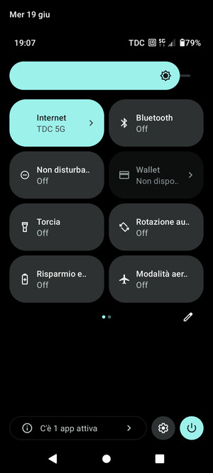 Regola la luminosità al livello desiderato