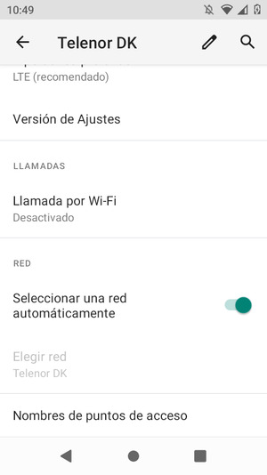 Desplácese y seleccione Nombres de puntos de acceso