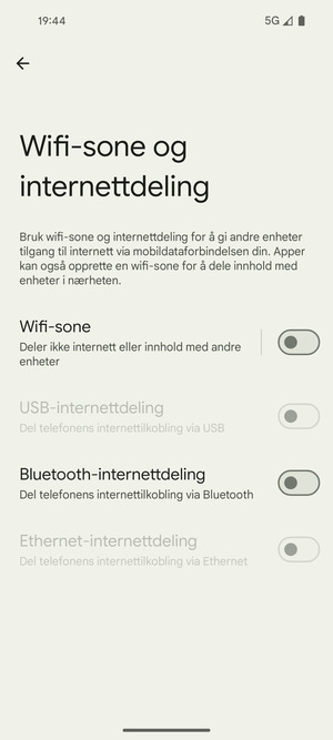 Velg Wifi-sone
