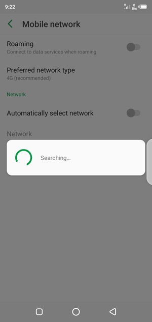 Wait for the search to finish