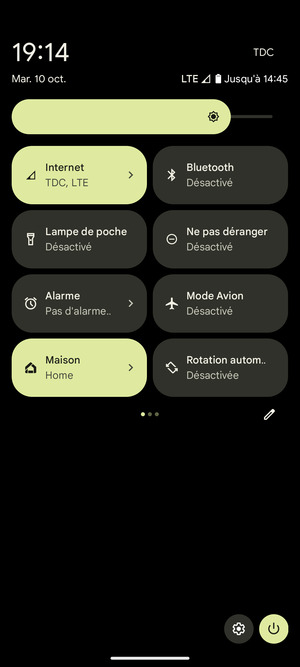 Régler la luminosité au niveau souhaité