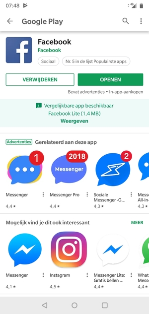 Selecteer OPENEN