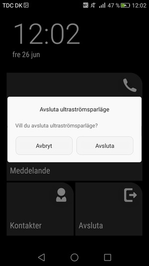Välj Avsluta