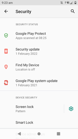 Your phone is now secure with a screen lock