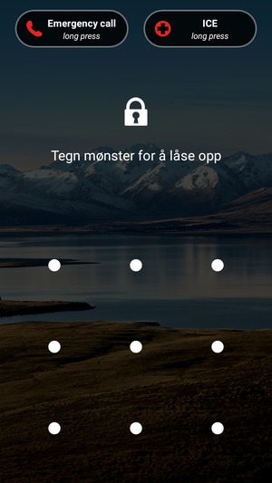 Telefonen din er nå sikret med en skjermlås