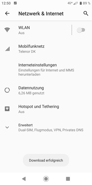 Wählen Sie Mobilfunknetz