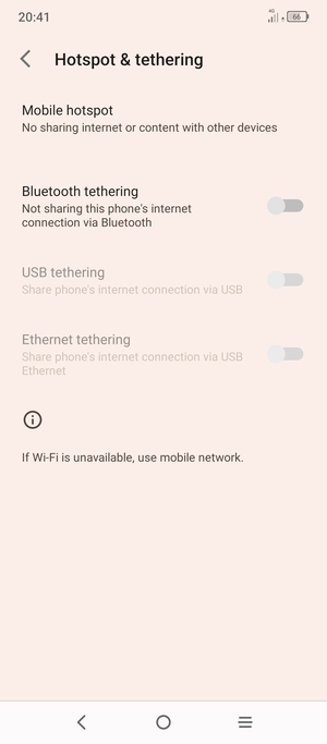 Select Mobile hotspot