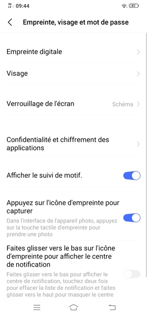 Votre téléphone est maintenant sécurisé par un écran de verrouillage