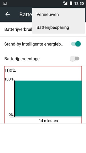 Selecteer Batterijbesparing