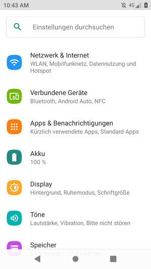 Wählen Sie Netzwerk & Internet
