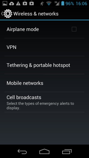 Select Tethering & portable hotspot