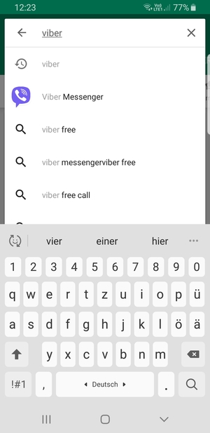 Skriv inn applikasjonsnavnet og velg Søk
