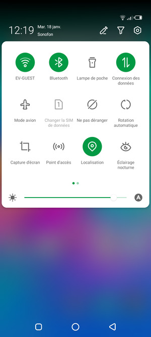 Désactiver le Wi-Fi et le Bluetooth