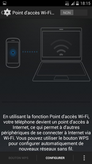 Sélectionnez CONFIGURER