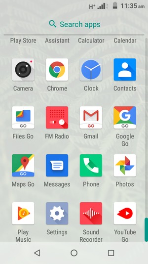 Scroll to and select Settings