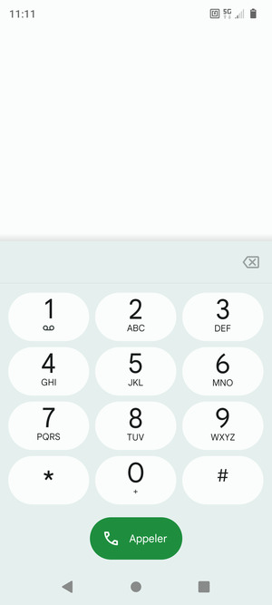 Appuyez longuement sur le numéro 1