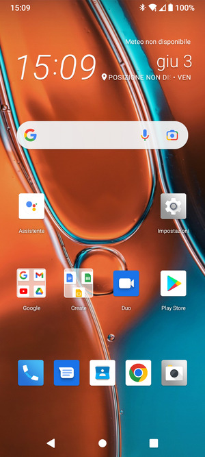 Seleziona il tasto App recenti