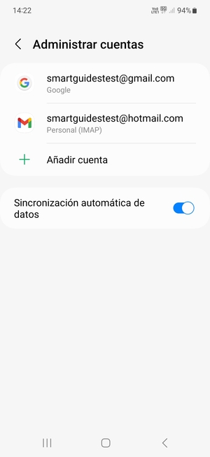 Seleccione su cuenta Google