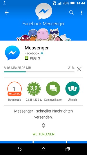 Warten Sie, bis der Installationsprozess  beendet ist