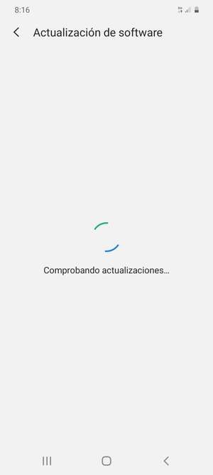 Espere a que la búsqueda termine