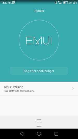 Vælg Søg efter opdateringer