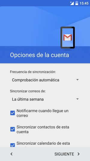 Seleccione SIGUIENTE