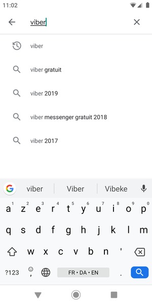 Saisissez le nom de l'appli et sélectionnez Rechercher