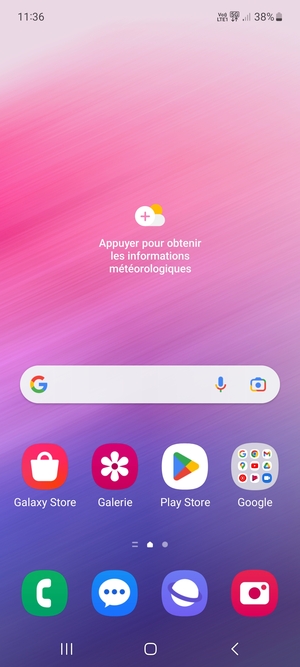 Sélectionnez Google