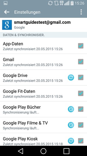Ihre Daten werden synchronisiert
