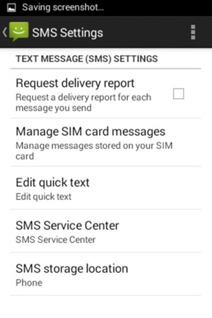 Select SMS Service Center