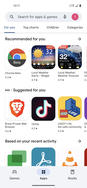 Select the Search bar