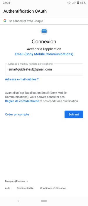 Sélectionnez Suivant
