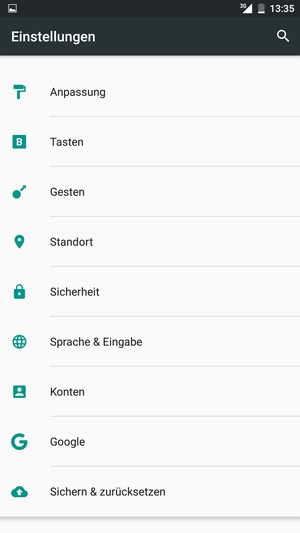 Scrollen Sie und wählen Sie Sicherheit oder Sicherheit & Fingerabdruck