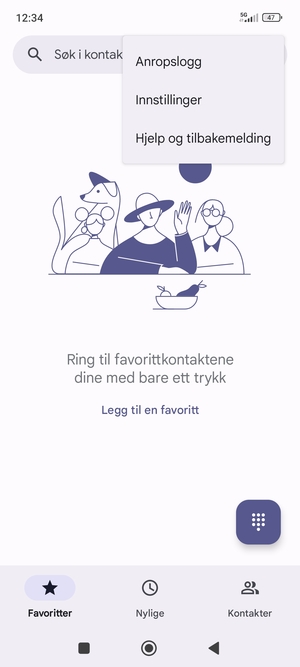 Velg Innstillinger