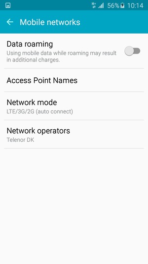 Select Access Point Names