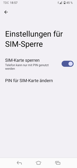 Wählen Sie PIN für SIM-Karte ändern