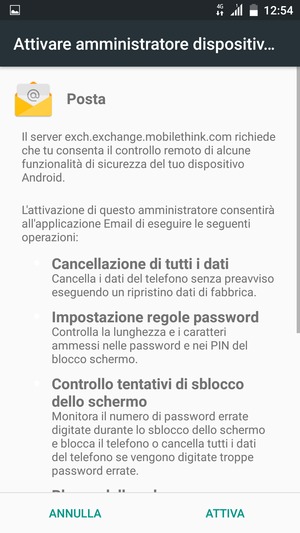 Seleziona ATTIVA